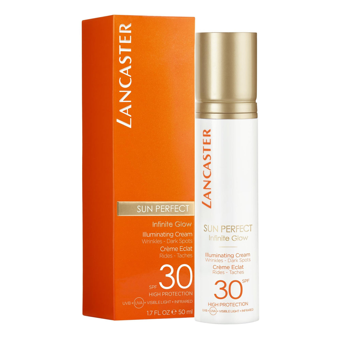 LANCASTER SUN PERFECT INFINITE GLOW ILLUMINATING CREAM SPF30  50ML