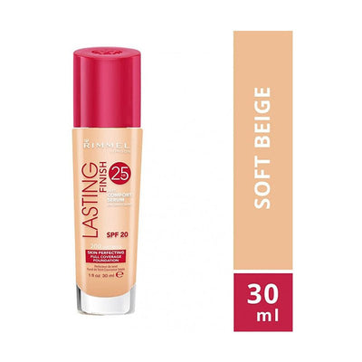 Fondotinta Rimmel Lasting Finish 25 Hr Spf 20 200 Soft Beige 30ml - Profumo Web