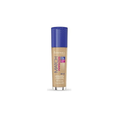 Fondotinta Rimmel Match Perfection 24H Spf20 303 True Nude 30ml - Profumo Web